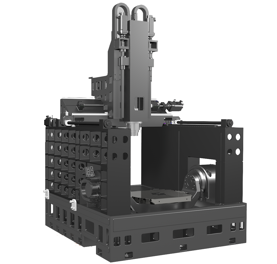 HP800 回转工作台与环形刀库结构